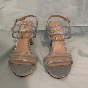 Brand New Silver Gorgeous Nina Heels